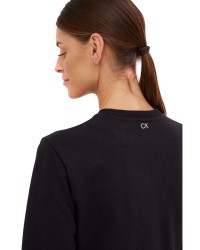 CALVIN KLEIN Short sweatshirt with front logo