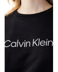 CALVIN KLEIN Kurzes Sweatshirt mit Logo auf der Vorderseite