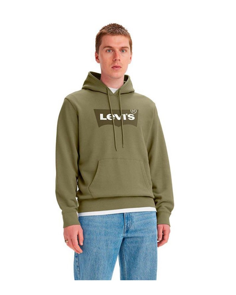 LEVIS Logo-Sweatshirt mit Kapuze geschlossen