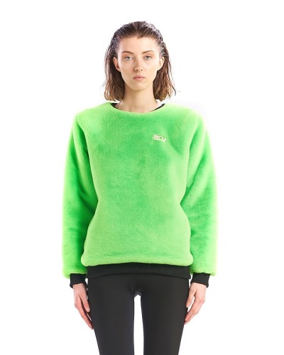 MCU Short-haired fur sweatshirt - GREEN