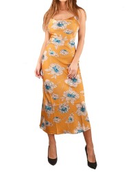 GUESS Petticoat-Kleid aus Satin mit Blumenmuster