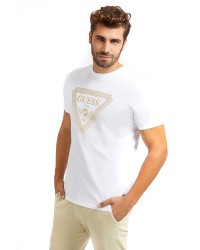 GUESS Goldenes Dreieck-Logo-T-Shirt