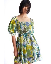 LIU JO Short floral dress and sleeve