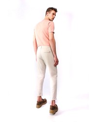 IMPERIAL Short chino trousers with twists